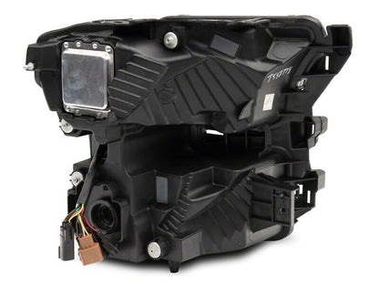 Raxiom 15-17 Ford F-150 LED Projector Headlights with LED Amber DRL- Black Housing- Clear Lens