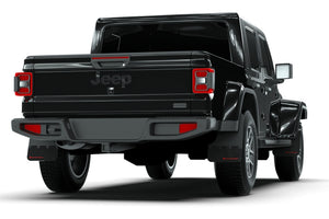 Rally Armor 19-24 Jeep Gladiator JT (Incl. Overland/Sport/Sport S) Black Mud Flap w/Army Green Logo