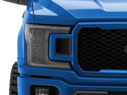 Raxiom 18-20 Ford F-150 CXR Series LED Headlights with Amber DRL- Black Housing- Clear Lens