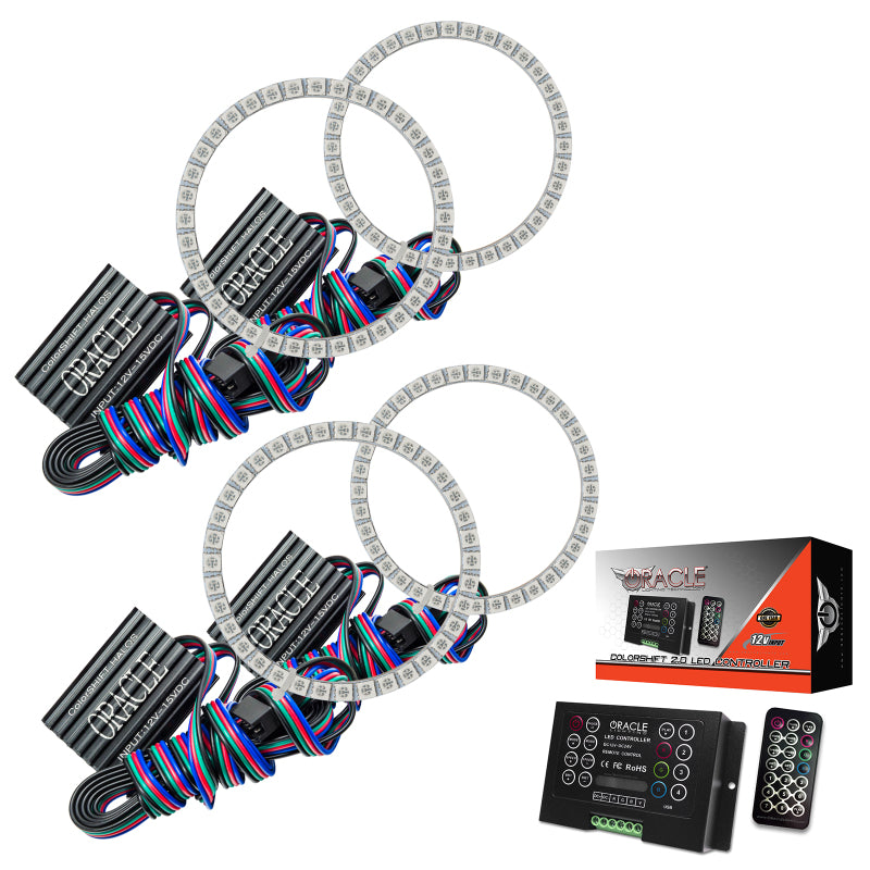 Oracle Nissan 370 Z 09-20 Dual Halo Kit - ColorSHIFT w/ 2.0 Controller