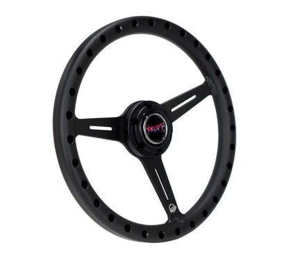 NRG Aluminum Steering Wheel 330mm - Extra Light - Ergonomic Grip - Anadized Black
