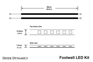 Diode Dynamics LED Footwell Kit - Cool White