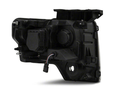 Raxiom 09-14 Ford F-150 G2 Super White LED Halo Projector Headlights- Black Housing- Clear Lens