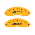 MGP 4 Caliper Covers Engraved Front & Rear Lightning Yellow Finish Black Char 2000 Ford F-150