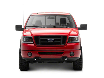Raxiom 04-08 Ford F-150 Axial Series LED Proj Headlights/Seq LED Bar- Black- Clear Lens