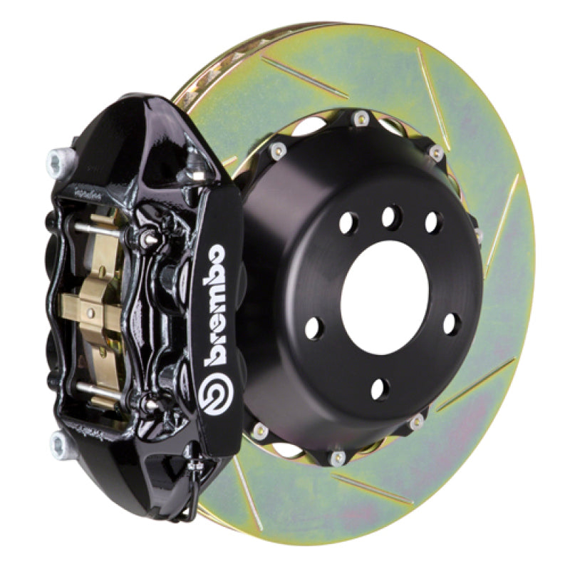 Brembo 18+ Wrangler 2-Door/4-Door Rear GT BBK 4 Pist Cast 380x28 2pc Rotor Slotted Type1-Black