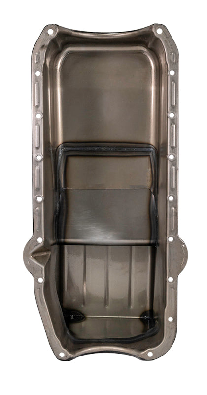 Moroso Pre-80 Chevrolet Small Block (w/Driver Side Dipstick) Wet Sump 6qt 9in Steel Oil Pan - Black