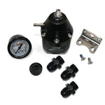 DeatschWerks DWR2000 AFPR + Pressure Gauge + 10AN & 8AN Fittings - Anodized Black