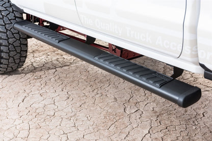 Dee Zee 99-23 Chevrolet/GMC/Dodge/Ford  Full Size Truck Tubes - 6In Oval - Black Steel (RegCab)