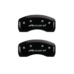 MGP 4 Caliper Covers Engraved Front Accord Engraved Rear Accord Black finish silver ch