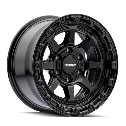 Mayhem 8306 Ridgeline 17x8.5 / 6x139.7 BP / -6mm Offset / 106.1mm Hub Satin Black Wheel