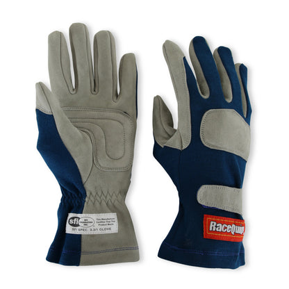 RaceQuip Blue 1-Layer SFI-1 Glove - Large