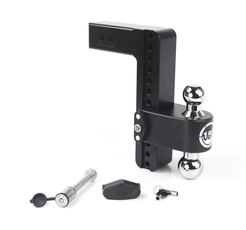 Weigh Safe 180 Hitch 10in Drop Hitch & 2.5in Shank (10K/18.5K GTWR) w/WS05 - Black Cerakote