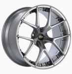 BBS RI-S 20x9 5x112 ET34 Diamond Silver Center / Diamond Cut Lip Wheel -82mm PFS/Clip Required