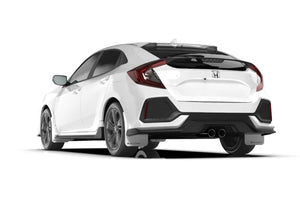 Rally Armor 17-21 Honda Civic Sport/Sport Touring White UR Mud Flap w/Black Logo