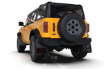 Rally Armor 21-24 Ford Bronco (Steel Bmpr + RB - NO Rptr/Sprt) Blk Mud Flap w/Met. Blk Logo