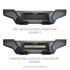 Go Rhino 16-21 Tacoma Element Front Bumper w/ Power Actuated Hide-away Light Bar Mount Tex Black