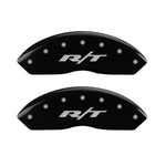 MGP 4 Caliper Covers Engraved Front & Rear RT Black finish silver ch