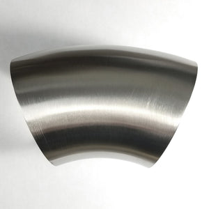 Stainless Bros 304SS 5in Diameter 1.5D Radius 45 Degree Bend Elbow Mandrel Bend