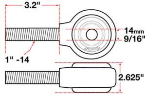 SPC Performance XAXIS Rod End Ball Joint