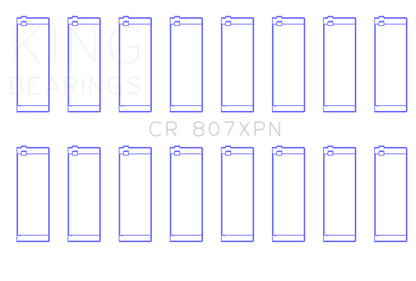 King Engine Bearings Chevy LS1 / LS6 / LS3 (Size 010) Performance Rod Bearing Set