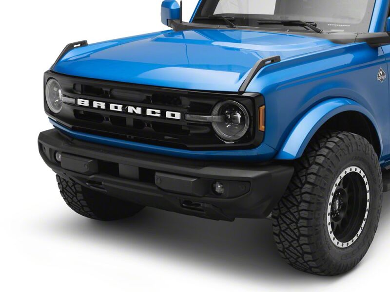 Raxiom 21-26 Ford Bronco LED Halo Headlights with White Backlight- Black Housing- Clear Lens