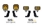 Diode Dynamics 15-21 Subaru WRX/STi Pro Stage Series 2in LED Ditch Light Kit - Yellow Combo