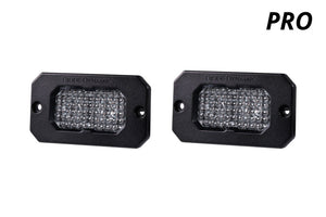 Diode Dynamics Stage Series 2in LED Pod Pro - White Combo Flush ABL (Pair)