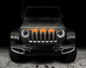 Oracle Pre-Runner Style LED Grille Kit for Jeep Wrangler JL - Amber SEE WARRANTY