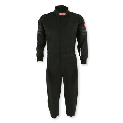 RaceQuip Black Trim SFI-1 JR. Suit - Kids XXL