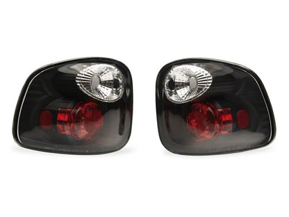Raxiom 01-03 Ford F-150 Flareside Axial Series Euro Style Tail Lights- Black Housing- Clear Lens