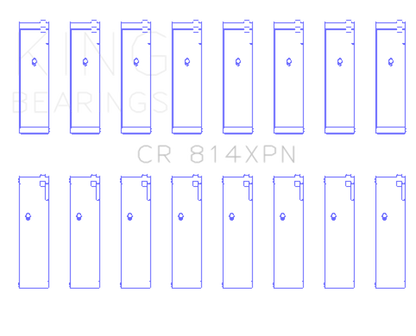 King Engine Bearings Ford 351ci 5.8L 16V (Size STDX Oversized) Connecting Rod Bearing Set