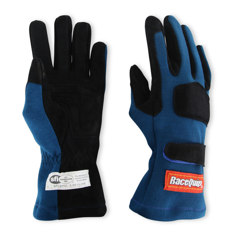 RaceQuip Blue 2-Layer SFI-5 Glove - XL
