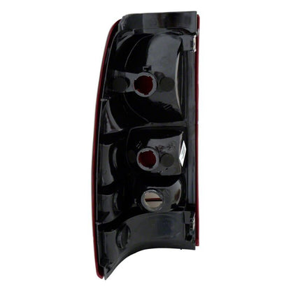 Raxiom 99-02 Chevrolet Silverado 1500 Fleetside Axial Series Tail Lights- Black- Midnight Red Lens