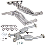 BBK 94-95 Ford Mustang 5.0L 1-5/8 Long Tube Headers w/High Flow Catted X-Pipe (Silver Ceramic)