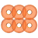 KC HiLiTES Cyclone V2 LED - Replacement Lens - Amber - 6-PK