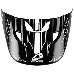 EVS T3 Pinner Helmet Visor 50-50 - Black/White