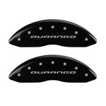 MGP 4 Caliper Covers Engraved Front & Rear With out stripes/Durango Black finish silver ch