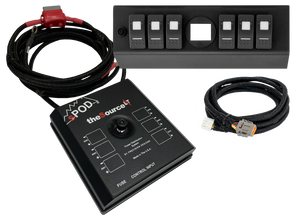 Spod 07-08 Jeep Wrangler JK SourceLT w/ Genesis Adapter and Red LED Switch Panel