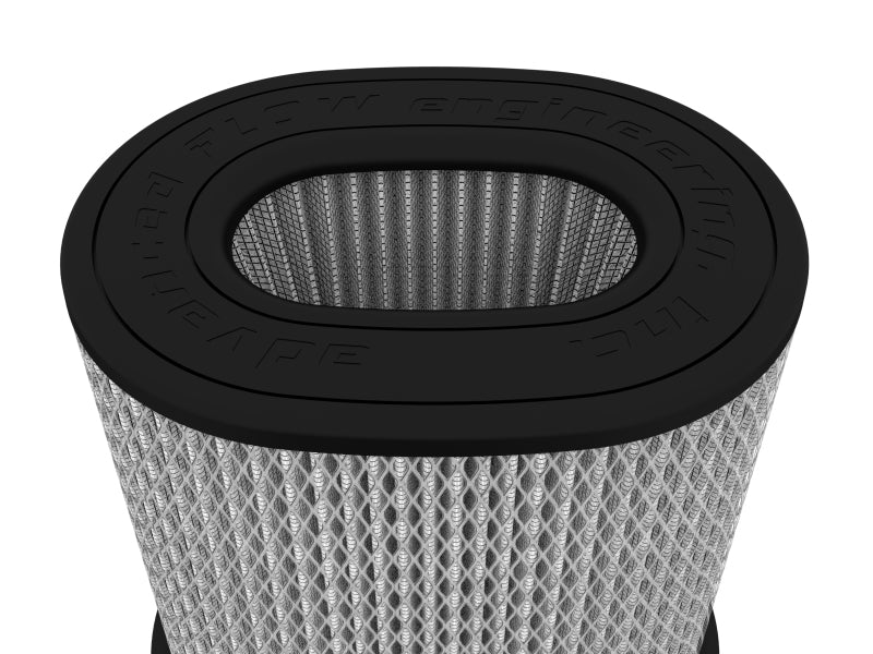 aFe Magnum FLOW Air Filter Pro DRY S (6.5x4.75)in F x (9x7)in B x (9x7) T (Inverted) x 9in H