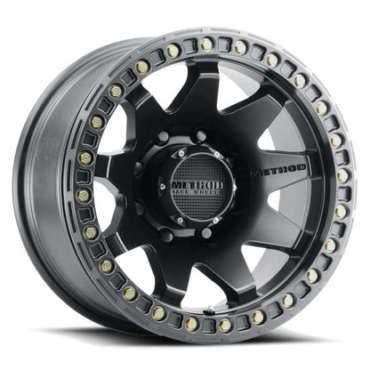 Method MR108 17x9 -44mm Offset 8x170 130.81mm CB Matte Black w/BH-H24 Wheel