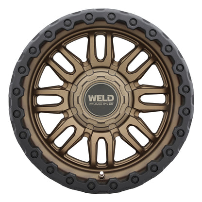 Weld Off-Road Swift 17x9in - 6x135 / 6x139.7 BP - ET-12 - 106.1mm CB Satin Bronze Wheel & Black Ring