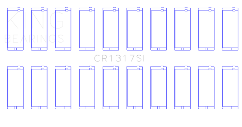 King Engine Chrysler 273CI/318CI/340CI/360CI Connecting Rod Bearing Set of 20
