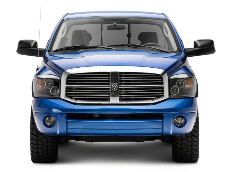 Raxiom 06-08 Dodge RAM 1500 LED Halo Projector Headlights- Black Housing (Clear Lens)