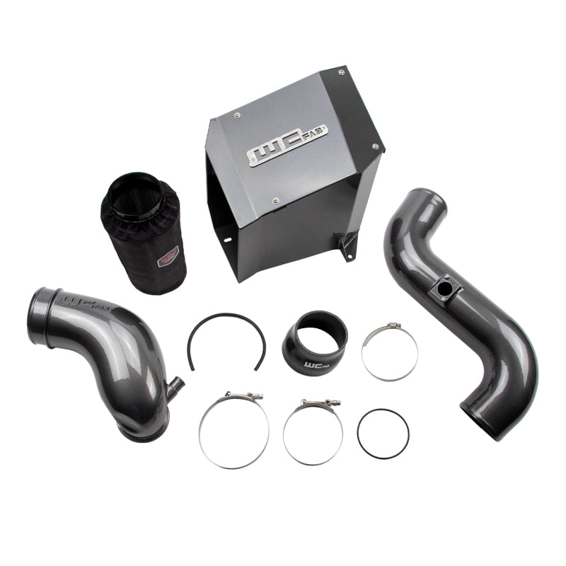 Wehrli 2006-2007 LBZ Duramax 4in Intake Kit with Air Box Stage 2 WCFab- Grey