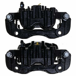 Power Stop 2000 Ford Excursion Rear Black Caliper - Pair w/Bracket