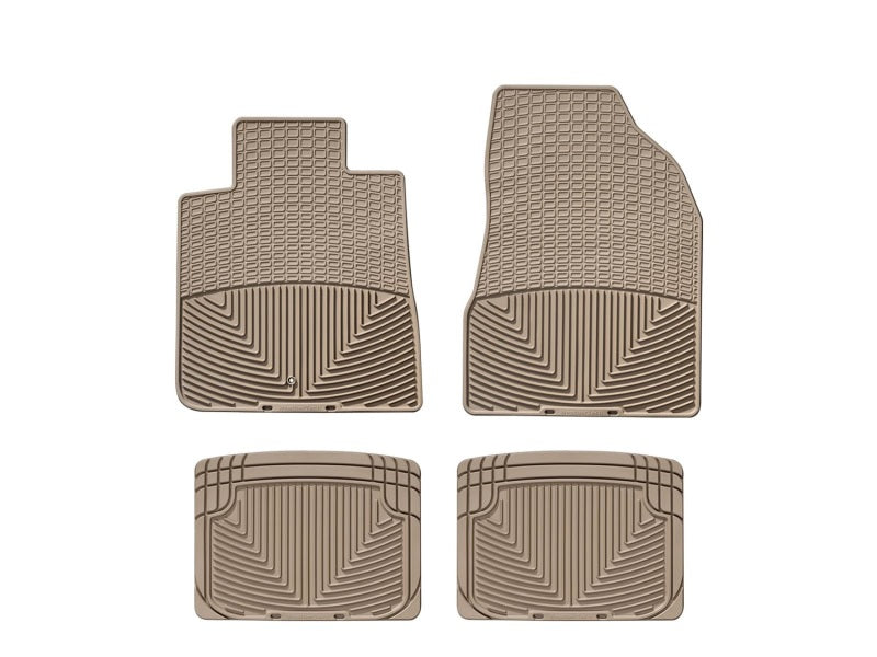 WT Rubber Mats - Rear - Tan