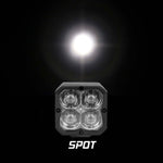 XK Glow XKchrome 20w LED Cube Light w/ RGB Accent Light - Spot Beam