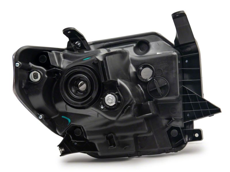 Raxiom 14-21 Toyota Tundra Axial Series Headlights w/ LED Bar- Black Housing (Clear Lens)