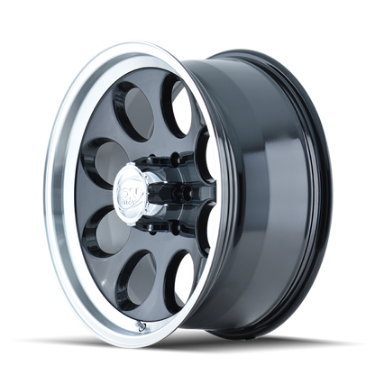 ION Type 171 16x8 / 5x114.3 BP / -5mm Offset / 83.82mm Hub Black/Machined Wheel